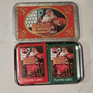 1998 Coca-Cola Limited Edition Collectible Tin Playing Cards